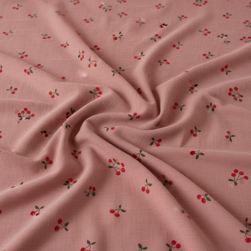 Premium Muslin Cotton Towel & Swaddle - Pink Cherry (90 x 70 cm)