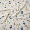 Premium Muslin Cotton Towel & Swaddle - Dinosaur (90 x 70 cm)