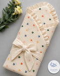 Premium Muslin Cotton Quilted/Non Quilted Blanket - Colorful Heart (95 x 95 cm)