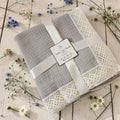 Premium Muslin Cotton Blanket - Grey (95 x 95 cm)